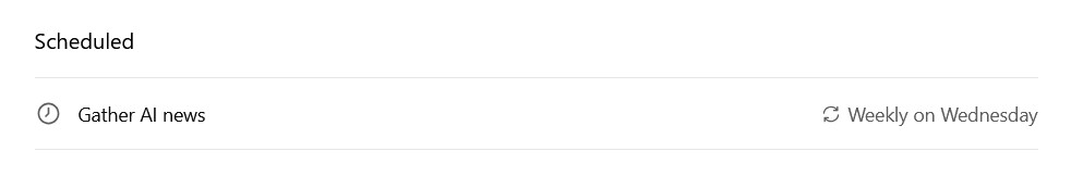 Scheduled ChatGPT tasks