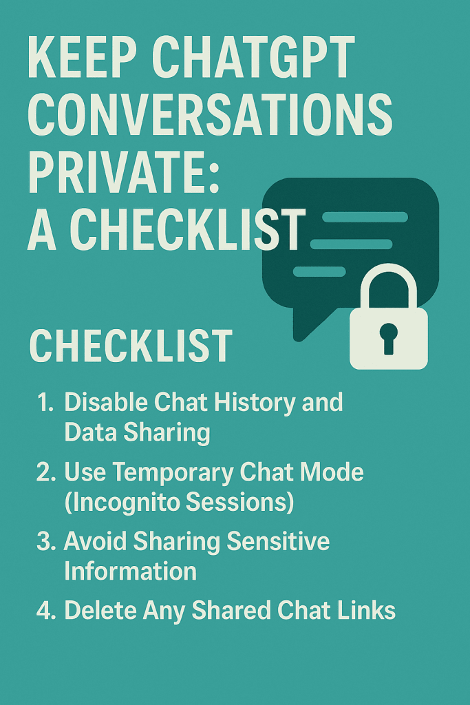 keep ChatGPT conversations private